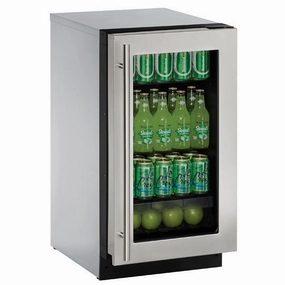 U-Line U2218RGLS00B 2218Rgl 18" Refrigerator With Stainless Frame Finish (115 V/60 Hz Volts /60 Hz Hz) Undercounter Refrigerators 24 inch undercounter fridge for kitchen