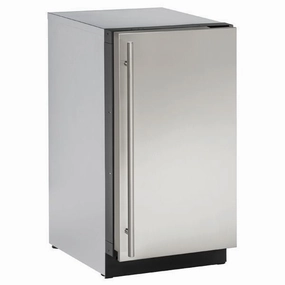 U-Line U2218RS00B 2218R 18" Refrigerator With Stainless Solid Finish (115 V/60 Hz Volts /60 Hz Hz) Undercounter Refrigerators 24 inch undercounter fridge for kitchen