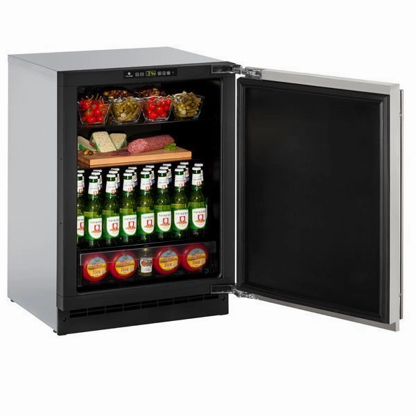 U-Line U2224RS00B 2224R 24" Refrigerator With Stainless Solid Finish And Field Reversible Door Swing (115 V/60 Hz Volts /60 Hz Hz)
