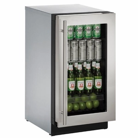 U-Line U3018RGLS00B 3018Rgl 18" Refrigerator With Stainless Frame Finish (115 V/60 Hz Volts /60 Hz Hz) Undercounter Refrigerators 24 inch undercounter fridge for kitchen