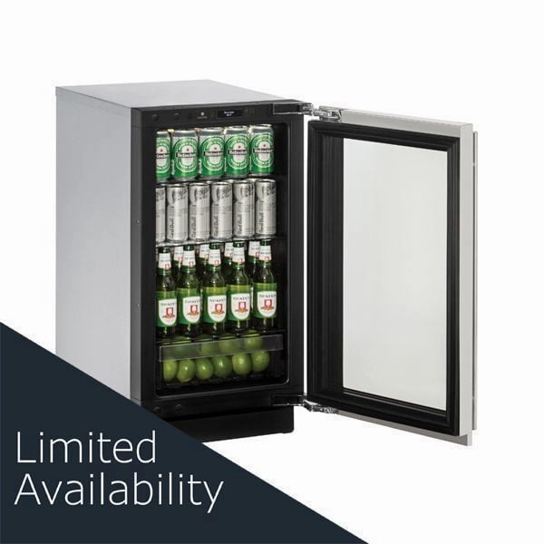 U-Line U3018RGLS00B 3018Rgl 18" Refrigerator With Stainless Frame Finish (115 V/60 Hz Volts /60 Hz Hz)