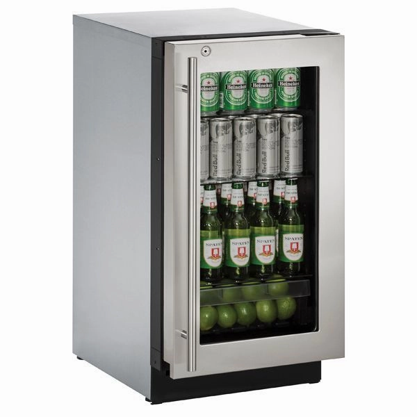 U-Line U3018RGLS15B 3018Rgl 18" Refrigerator With Stainless Frame Finish (115 V/60 Hz Volts /60 Hz Hz) Undercounter Refrigerators 24 inch undercounter fridge for kitchen
