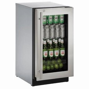 U-Line U3018RGLS15B 3018Rgl 18" Refrigerator With Stainless Frame Finish (115 V/60 Hz Volts /60 Hz Hz) Undercounter Refrigerators 24 inch undercounter fridge for kitchen