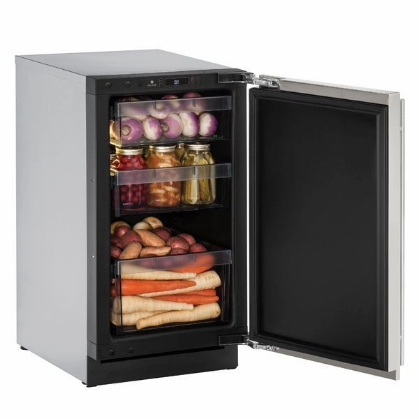U-Line U3018RS00B 3018R 18" Refrigerator With Stainless Solid Finish And Field Reversible Door Swing (115 V/60 Hz Volts /60 Hz Hz)