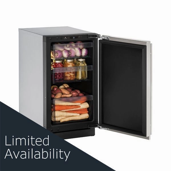 U-Line U3018RS00B 3018R 18" Refrigerator With Stainless Solid Finish And Field Reversible Door Swing (115 V/60 Hz Volts /60 Hz Hz)