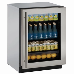U-Line U3024RGLS00B 3024Rgl 24" Refrigerator With Stainless Frame Finish (115 V/60 Hz Volts /60 Hz Hz) Undercounter Refrigerators 24 inch undercounter fridge for kitchen