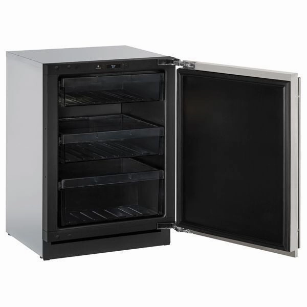 U-Line U3024RS00B 3024R 24" Refrigerator With Stainless Solid Finish And Field Reversible Door Swing (115 V/60 Hz Volts /60 Hz Hz)