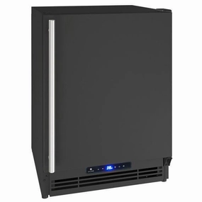 U-Line UARI121BS01A U-Ss01A With Black Solid Finish (115 V/60 Hz Volts /60 Hz Hz) Undercounter Refrigerators 24 inch undercounter fridge for kitchen
