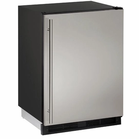 U-Line UCO1224FS00B Co1224F 24" Refrigerator/Ice Maker With Stainless Solid Finish, No (115 V/60 Hz Volts /60 Hz Hz) Undercounter Refrigerators 24 inch undercounter fridge for kitchen