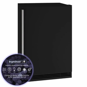 U-Line UHRE124BS81A Hre124 24" Refrigerator With Black Solid Finish (115V/60 Hz Volts /60 Hz Hz) Undercounter Refrigerators 24 inch undercounter fridge for kitchen