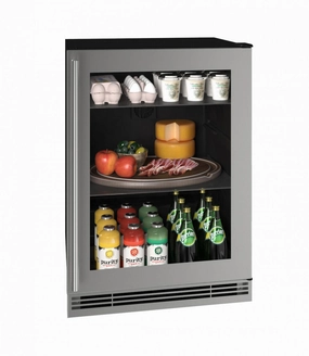 U-Line UHRE124SG01A Hre124 24" Refrigerator With Stainless Frame Finish (115V/60 Hz Volts /60 Hz Hz) Undercounter Refrigerators 24 inch undercounter fridge for kitchen