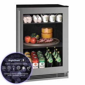 U-Line UHRE124SG81A Hre124 24" Refrigerator With Stainless Frame Finish (115V/60 Hz Volts /60 Hz Hz) Undercounter Refrigerators 24 inch undercounter fridge for kitchen