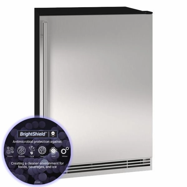 U-Line UHRE124SS81A Hre124 24" Refrigerator With Stainless Solid Finish (115V/60 Hz Volts /60 Hz Hz) Undercounter Refrigerators 24 inch undercounter fridge for kitchen