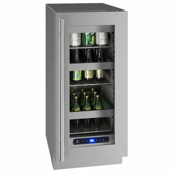 U-Line UHRE515SG01A Hre515 15" Refrigerator With Stainless Frame Finish (115 V/60 Hz Volts /60 Hz Hz) Undercounter Refrigerators 24 inch undercounter fridge for kitchen