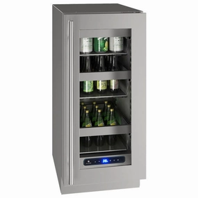 U-Line UHRE515SG01A Hre515 15" Refrigerator With Stainless Frame Finish (115 V/60 Hz Volts /60 Hz Hz) Undercounter Refrigerators 24 inch undercounter fridge for kitchen