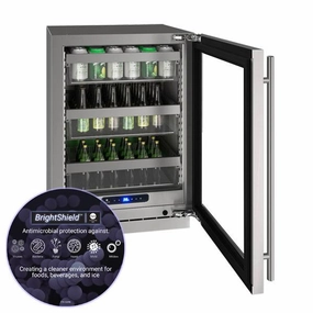 U-Line UHRE524SG81A Hre524 24" Refrigerator With Stainless Frame Finish (115 V/60 Hz Volts /60 Hz Hz) Undercounter Refrigerators 24 inch undercounter fridge for kitchen
