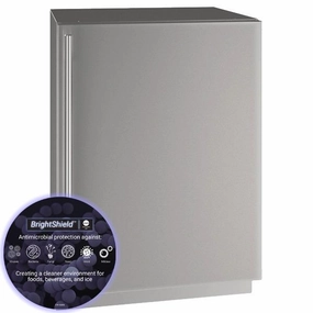 U-Line UHRE524SS81A Hre524 24" Refrigerator With Stainless Solid Finish (115 V/60 Hz Volts /60 Hz Hz) Undercounter Refrigerators 24 inch undercounter fridge for kitchen
