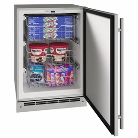 U-Line UOFZ124SS01B 24" Convertible Freezer With Stainless Solid Finish (115 V/60 Hz Volts /60 Hz Hz) Outdoor Freezers,outdoor rated freezer