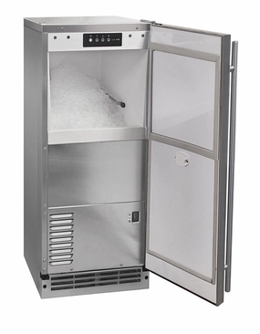U-Line UONP115SS01C 15" Outdoor Nugget Ice Machine With Stainless Solid Finish (115 V/60 Hz) Outdoor Icemakers,outdoor ice machine