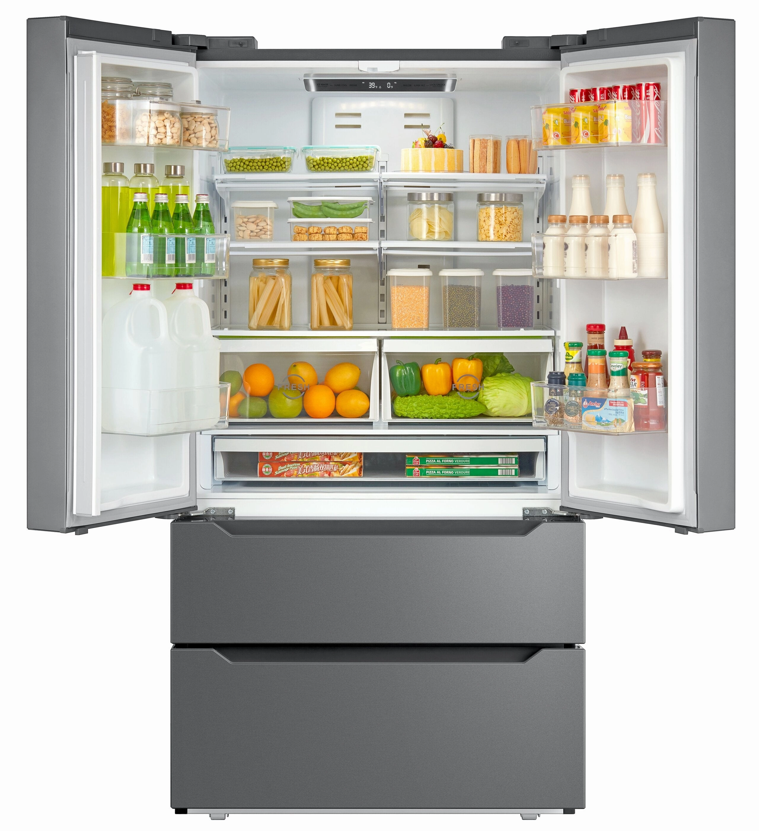 Verona VERF36CDSS 36" Counter Depth Refrigerator - 22.5 Cu Ft Freestanding Refrigerators freestanding fridge freezer combo