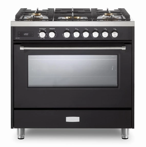 Verona VUFSGE365E Verona Ultima 36" Dual Fuel Range - Matte Black Freestanding Ranges freestanding dual fuel range 30 inch