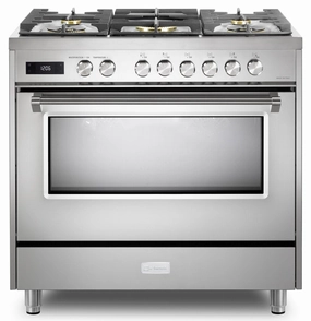 Verona VUFSGE365SS Verona Ultima 36" Dual Fuel Range - Stainless Steel Freestanding Ranges freestanding dual fuel range 30 inch