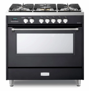 Verona VUFSIE365E Verona Ultima 36" Induction Range - Matte Black Freestanding Ranges freestanding dual fuel range 30 inch