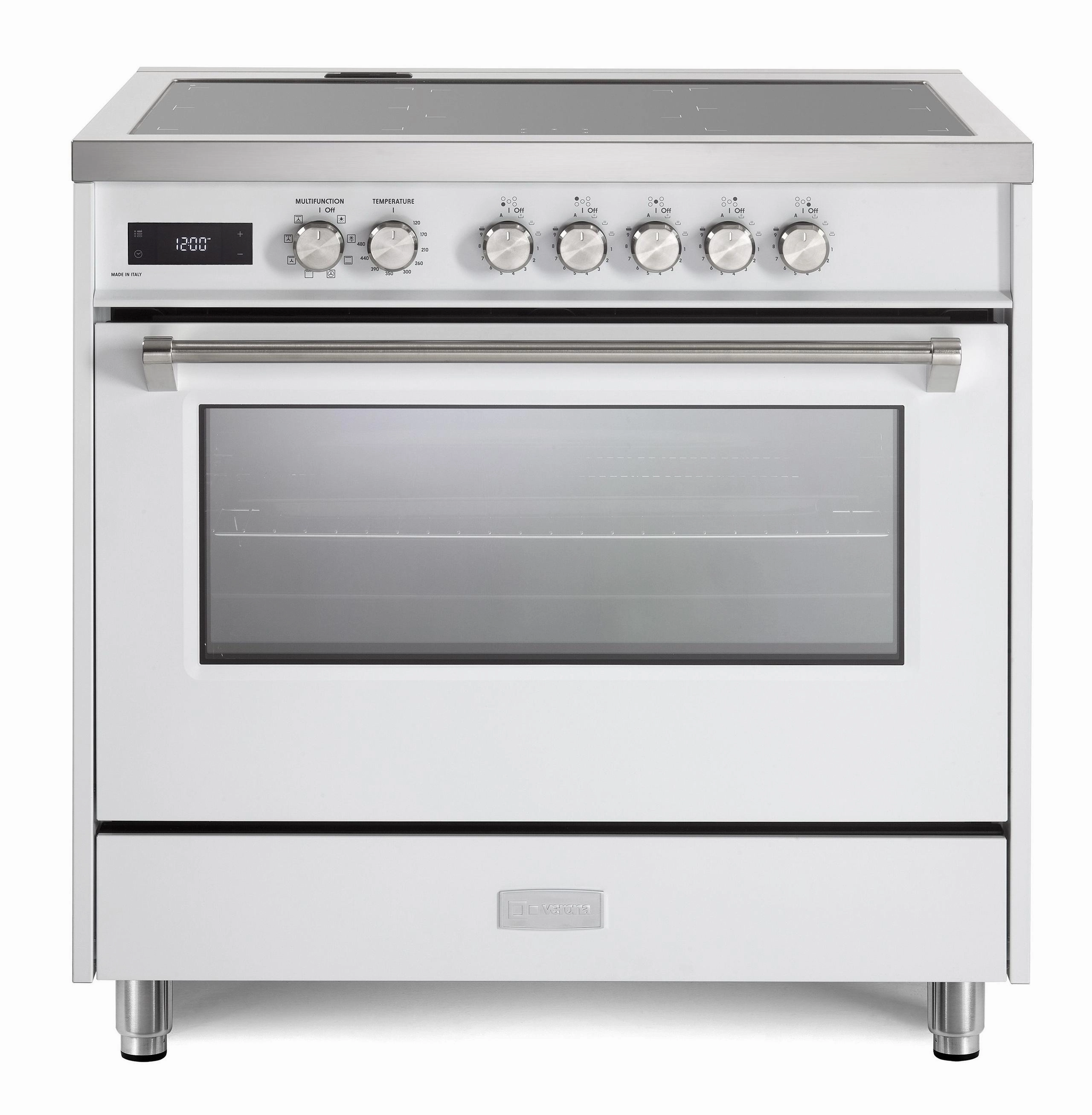 Verona VUFSIE365W Verona Ultima 36" Induction Range - White Freestanding Ranges freestanding dual fuel range 30 inch