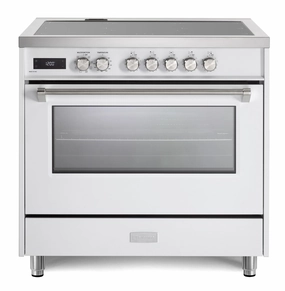Verona VUFSIE365W Verona Ultima 36" Induction Range - White Freestanding Ranges freestanding dual fuel range 30 inch