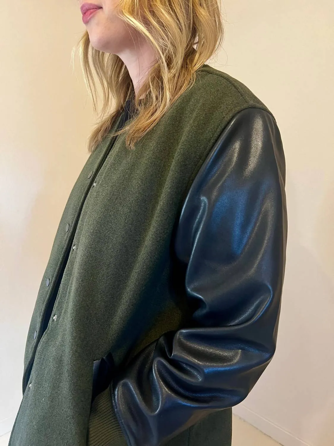 Walcott Coat In Green/black