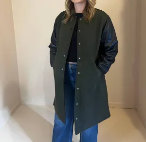Walcott Coat In Green/black
