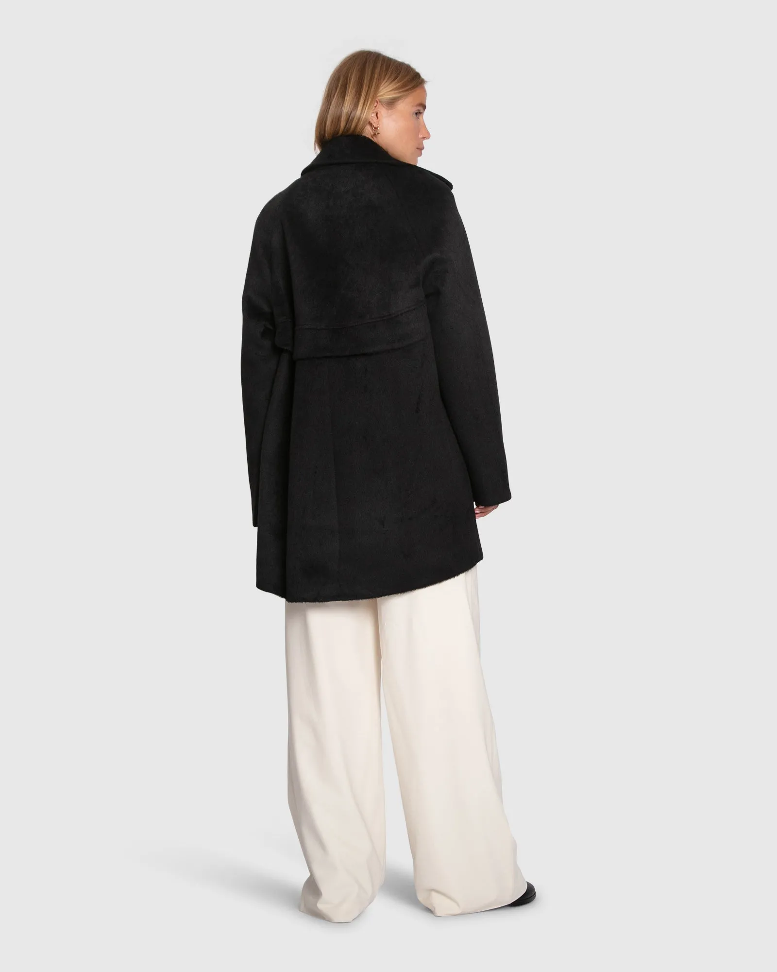 Wanna Be Loved Wool Blend Peacoat