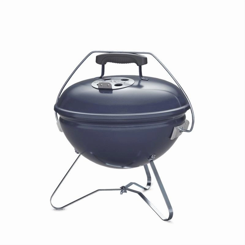 Weber 1126801 Smokey Joe Premium Charcoal Grill 14" - Slate Blue