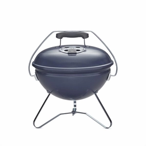Weber 1126801 Smokey Joe Premium Charcoal Grill 14" - Slate Blue Charcoal Barbeque Grills,charcoal bbq smoker