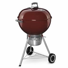 Weber 14403001 Original Kettle&#8482; Premium Charcoal Grill - 22 Inch Crimson Charcoal Barbeque Grills,charcoal bbq smoker