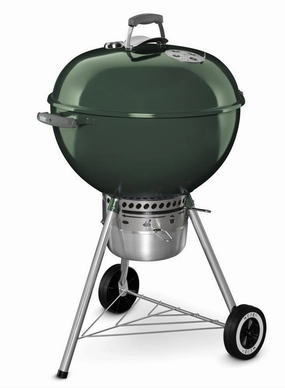 Weber 14407001 Original Kettle&#8482; Premium Charcoal Grill - 22 Inch Green Barbeque Grills,outdoor bbq grill