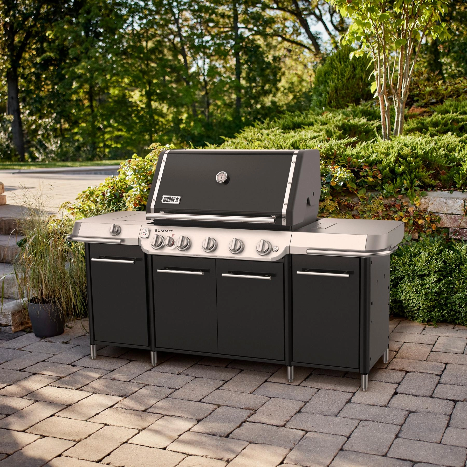 Weber 1500090 Summit Gc38 E Grill Center (Natural Gas) - Black