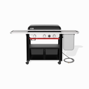 Weber 1500420 Slate&#8482; 30" Rust-Resistant Griddle With Extendable Side Table (Natural Gas) - Black Barbeque Grills,outdoor bbq grill
