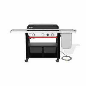 Weber 1500420 Slate&#8482; 30" Rust-Resistant Griddle With Extendable Side Table (Natural Gas) - Black Natural Gas Barbeque Grills,natural gas outdoor grill