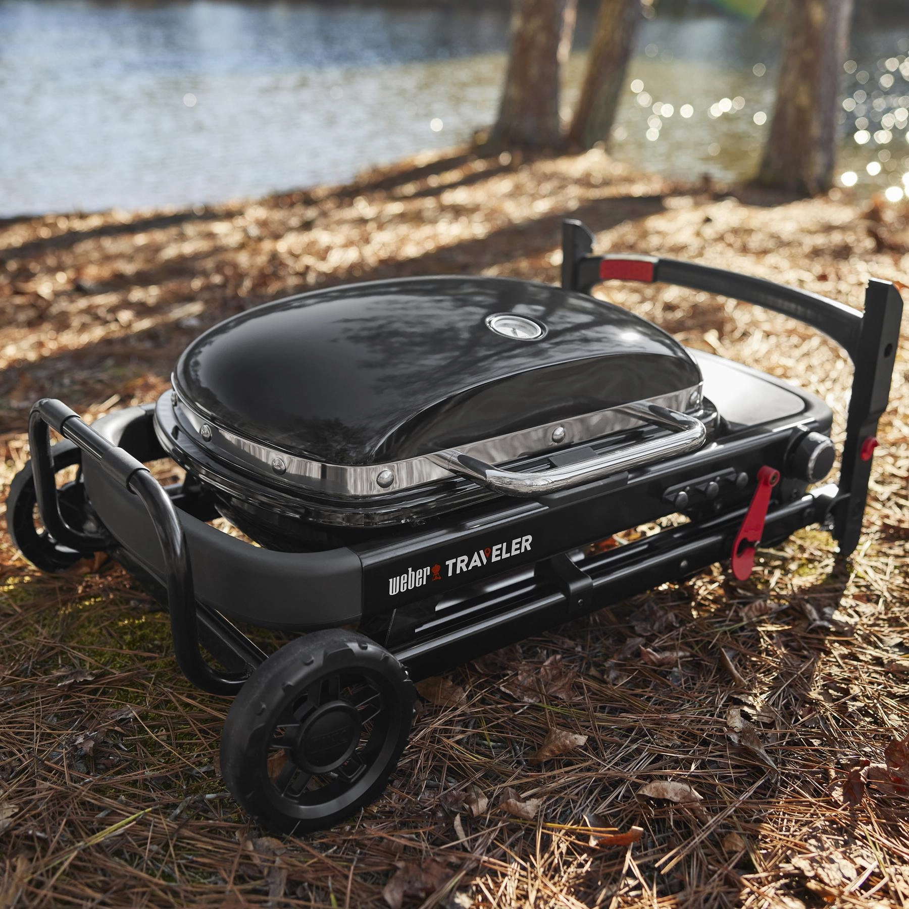 Weber 1500460 Weber Traveler Compact Portable Gas Grill - Black