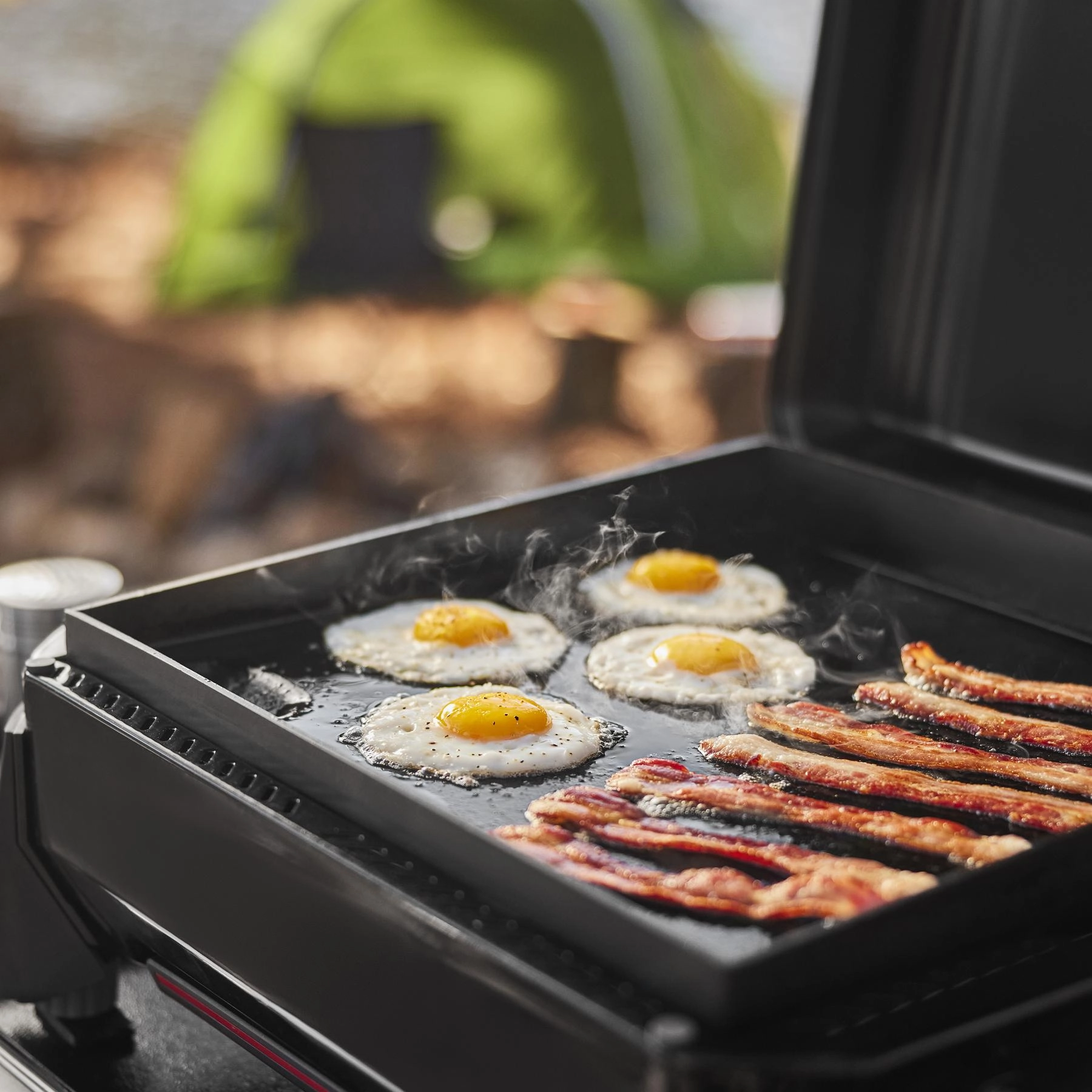 Weber 1500531 Slate 17 Rust-Resistant Tabletop Griddle - Black