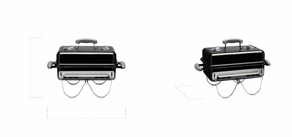 Weber 1500763 Go-Anywhere Charcoal Grill - Black