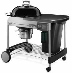 Weber 15501001 Performer Deluxe Charcoal Grill - 22 Inch Black Charcoal Barbeque Grills,charcoal bbq smoker