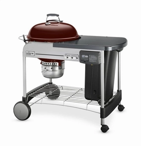 Weber 15503001 Performer Deluxe Charcoal Grill - 22 Inch Crimson Barbeque Grills,outdoor bbq grill