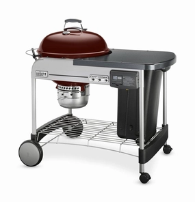 Weber 15503001 Performer Deluxe Charcoal Grill - 22 Inch Crimson Charcoal Barbeque Grills,charcoal bbq smoker