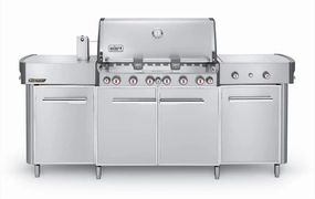 Weber 292001 Summit Grill Center Natural Gas - Stainless Steel Natural Gas Barbeque Grills,natural gas outdoor grill