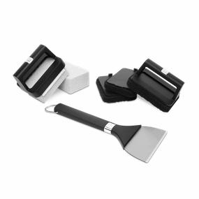 Weber 3400021 8-Pc. Griddle Cleaning Kit Barbeque Grill Accessories,grill tool set
