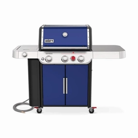 Weber 37480001 Genesis E-335 Gas Grill - Deep Ocean Blue Natural Gas Barbeque Grills,outdoor bbq grill
