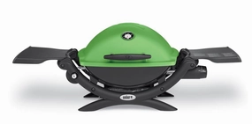 Weber 51070001 Q&#8482; 1200&#8482; Lp Gas Grill - Green Liquid Propane Barbeque Grills,propane gas grill