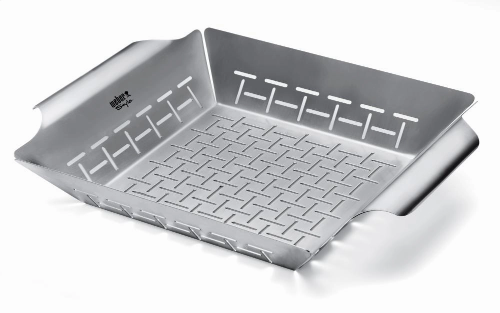 Weber 6434 Weber Style - Stainless Steel Vegetable Basket Barbeque Grill Accessories,grill tool set
